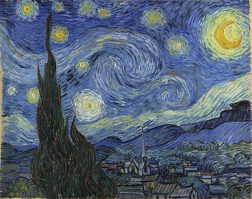 starry night famous european painting