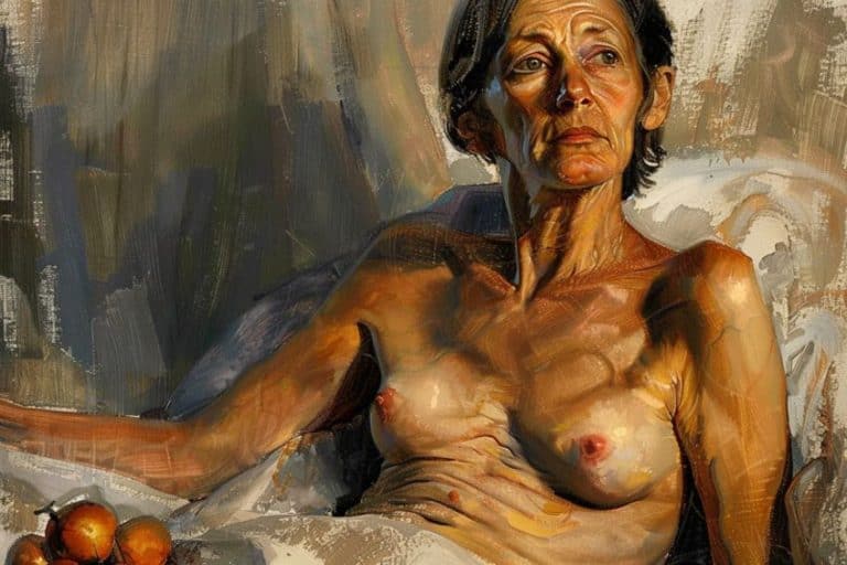 “Irish Woman on a Bed” by Lucian Freud – A Painting Analysis