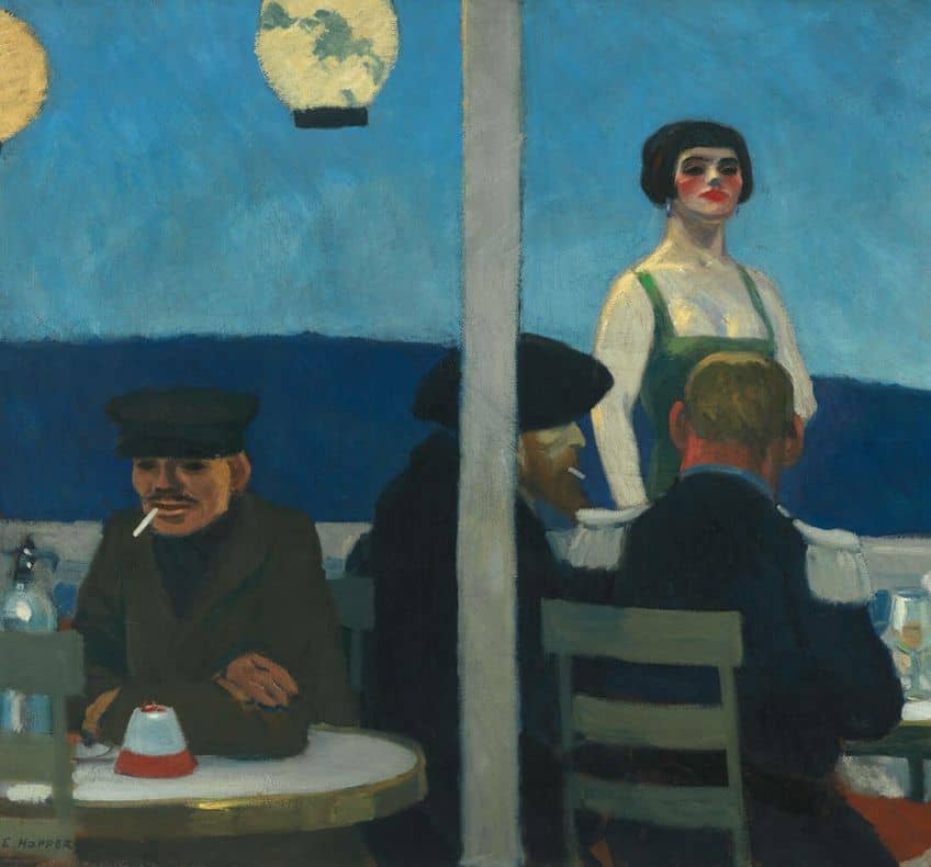 Soir Bleu by Edward Hopper Composition