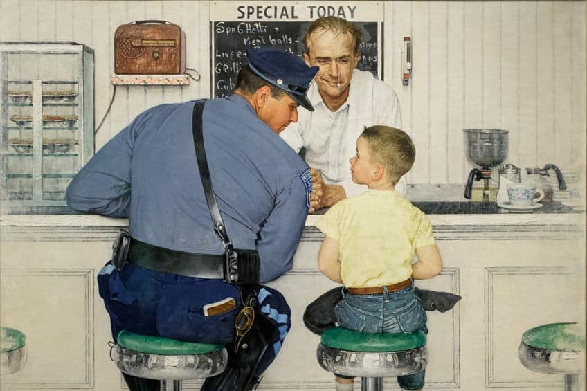 The Runaway by Norman Rockwell