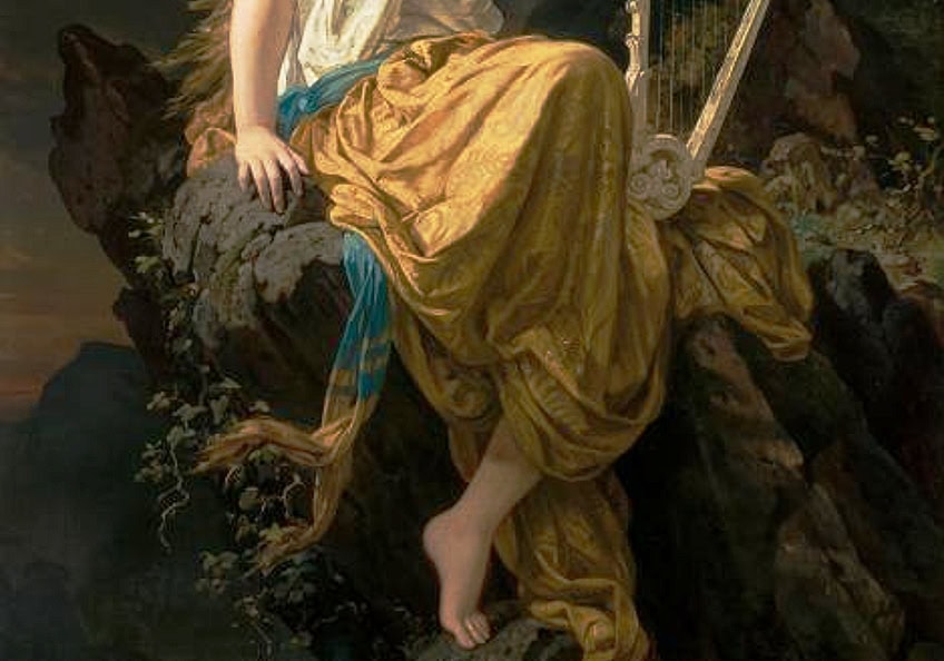 color for muse with a lyre