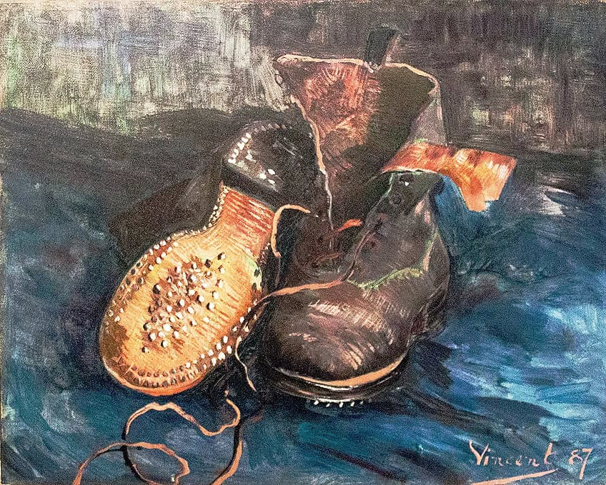 influence of still life of shoes