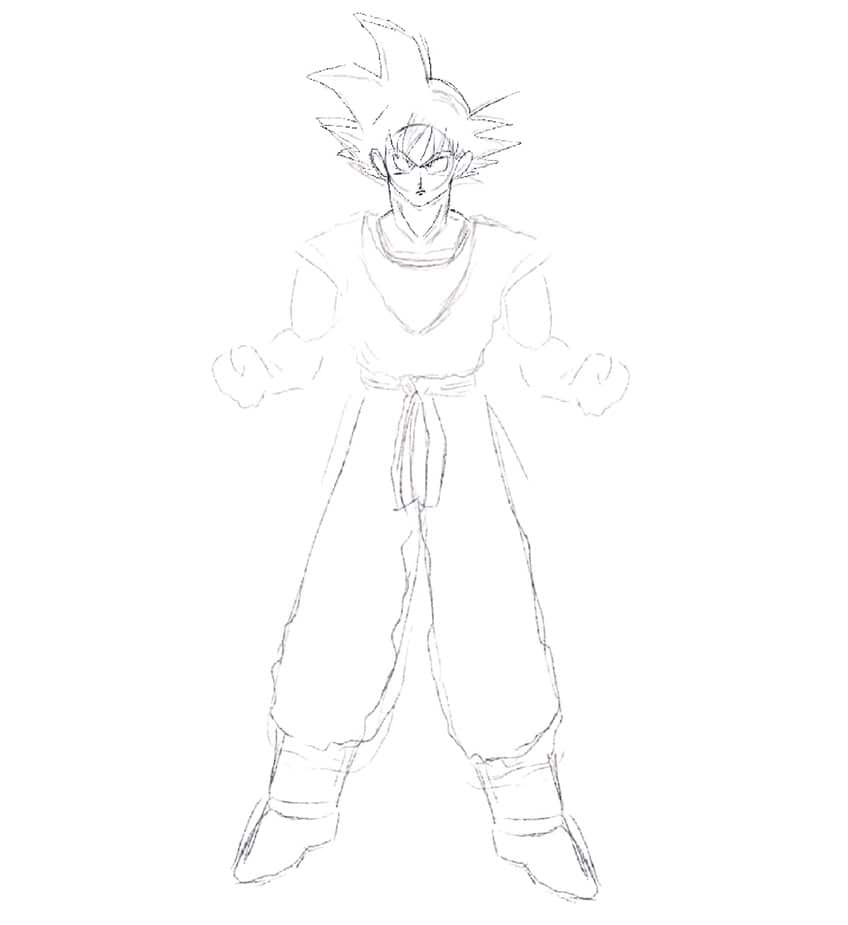 son goku drawing 07