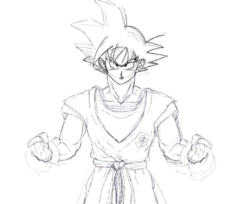 son goku drawing 13