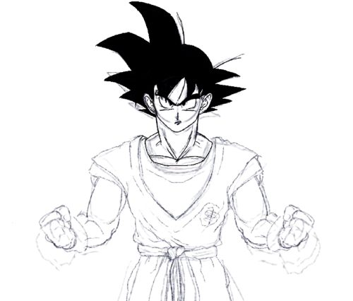 How to Draw Son Goku - An Easy Comic Drawing Tutorial
