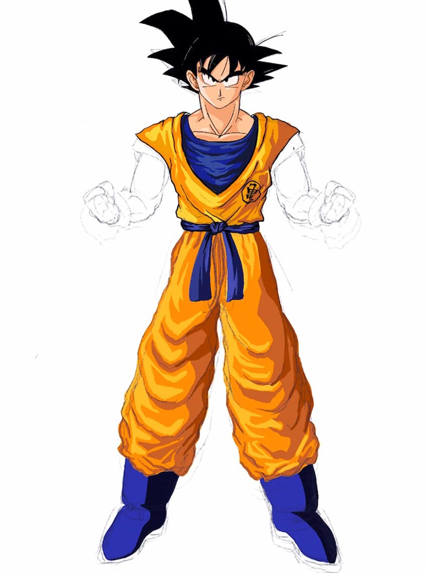 son goku drawing 34