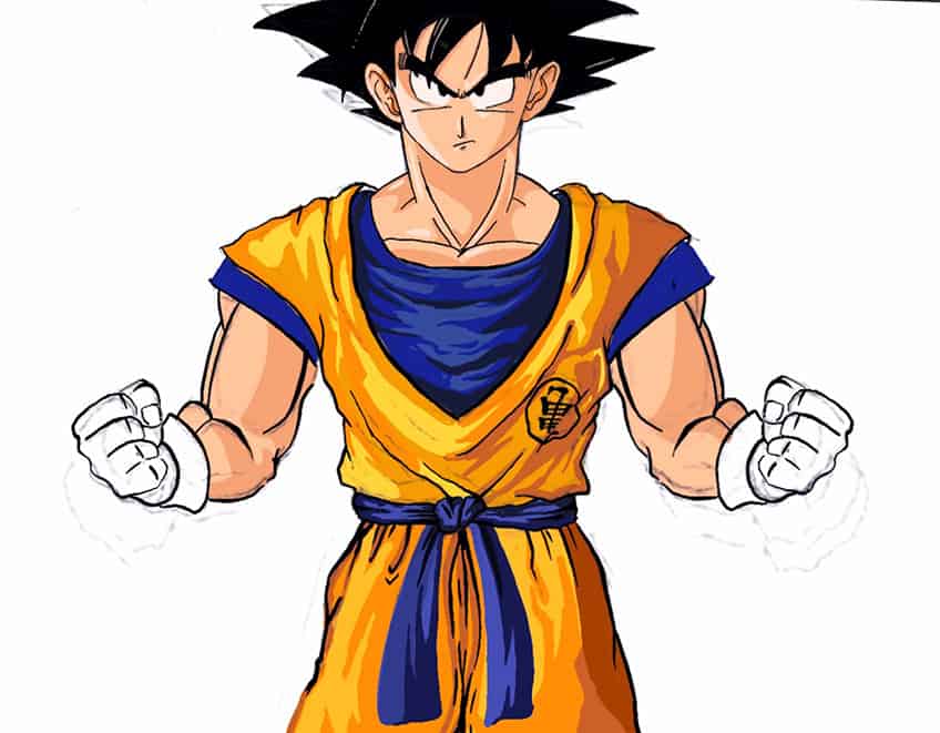 son goku drawing 38