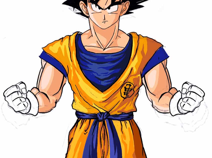 son goku drawing 40