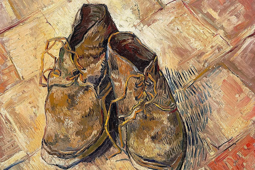 still life of shoes by vincent van gogh