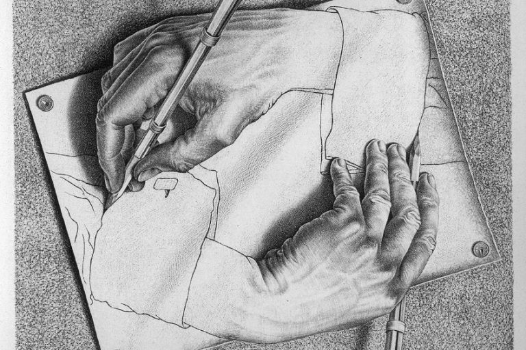 “Drawing Hands” by Maurits Cornelis Escher – An Analysis