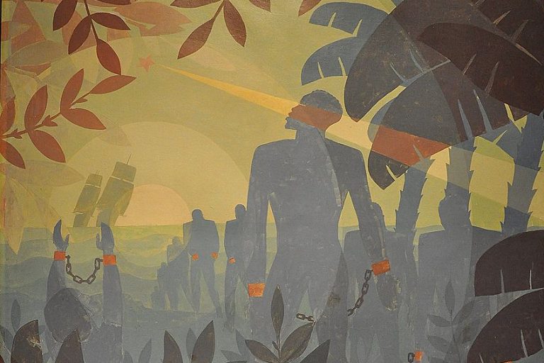 “From Slavery Through Reconstruction” by Aaron Douglas – A Look