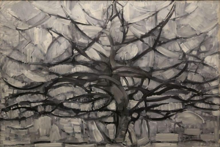 “Gray Tree” by Piet Mondrian – An Abstract Cubist Artwork Analysis