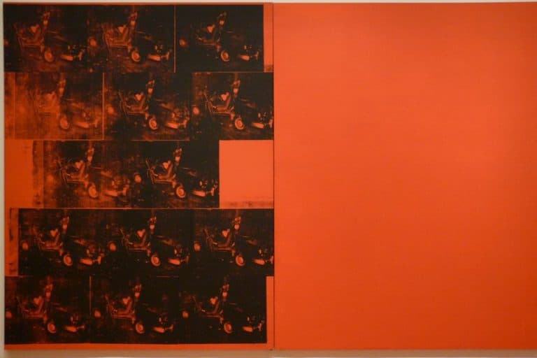 “Orange Car Crash Fourteen Times” by Andy Warhol – An Analysis