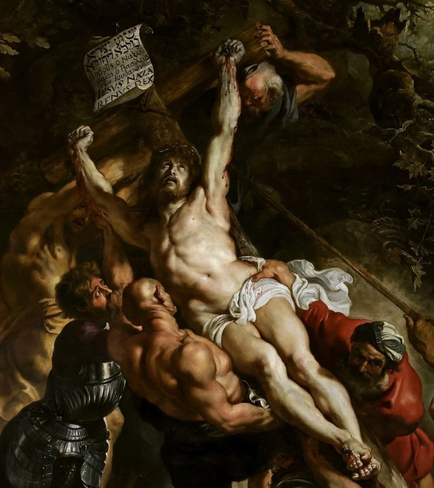 The Elevation of the Cross by Peter Paul Rubens Composition