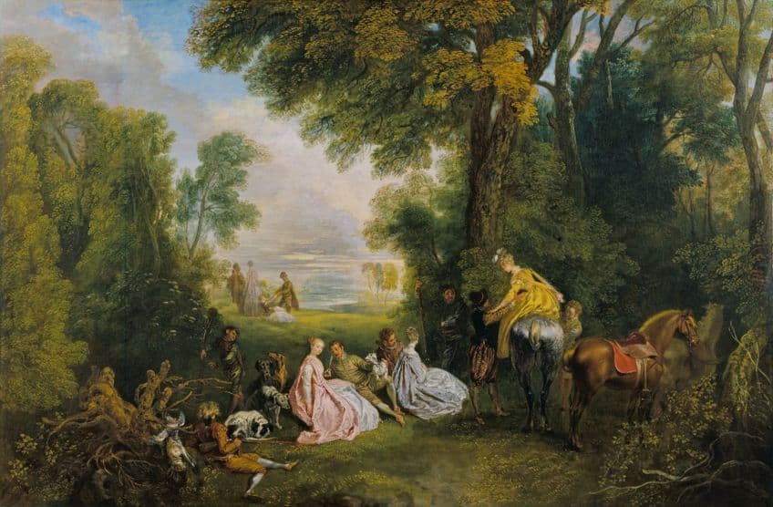 The Embarkation for Cythera by Jean-Antoine Watteau Style