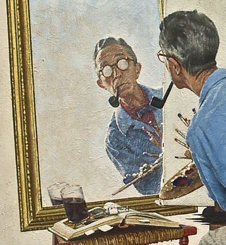  Triple Self Portrait By Norman Rockwell A Witty Introspection