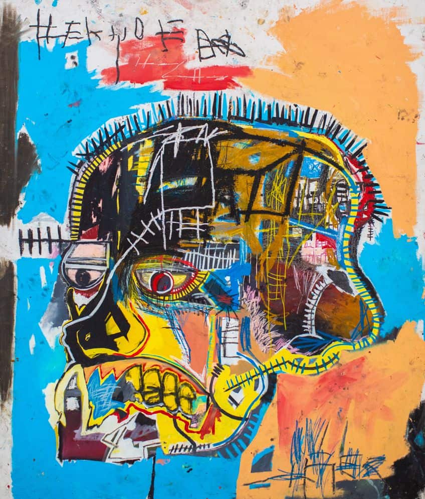 Untitled Skull Painting by Jean-Michel Basquiat Analysis