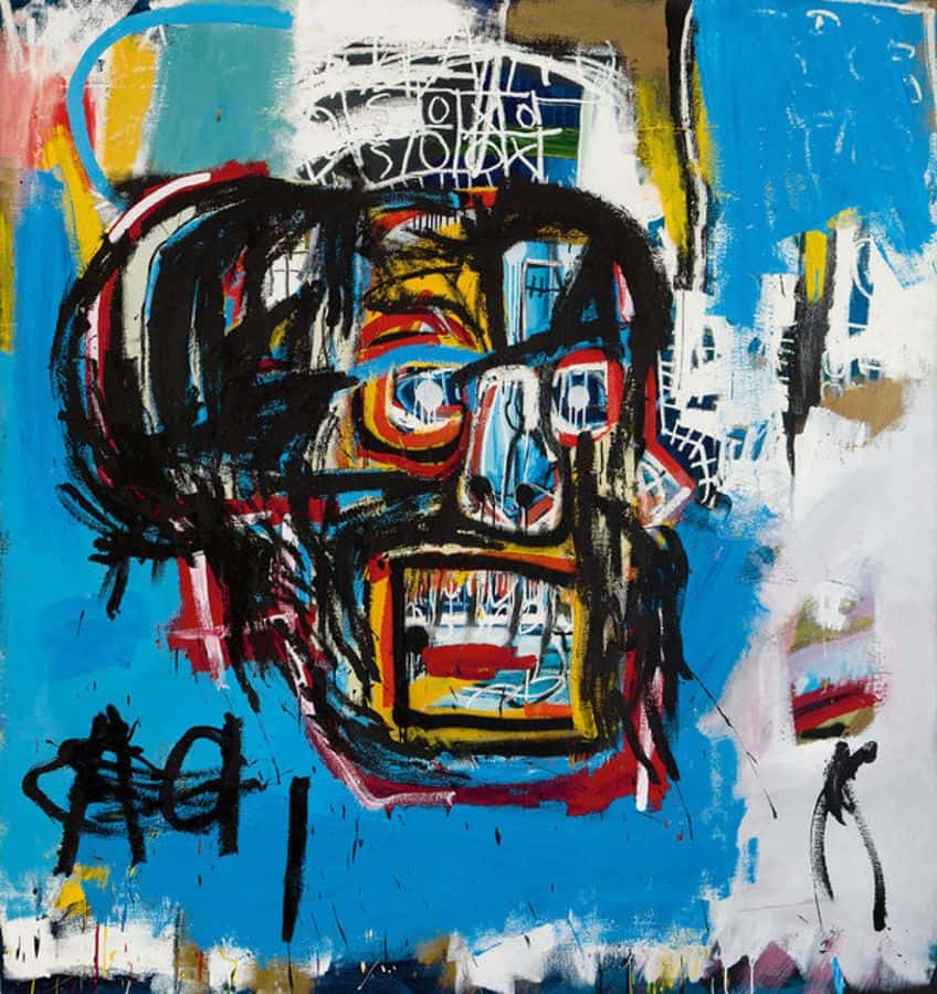 Untitled Skull Painting by Jean-Michel Basquiat Series