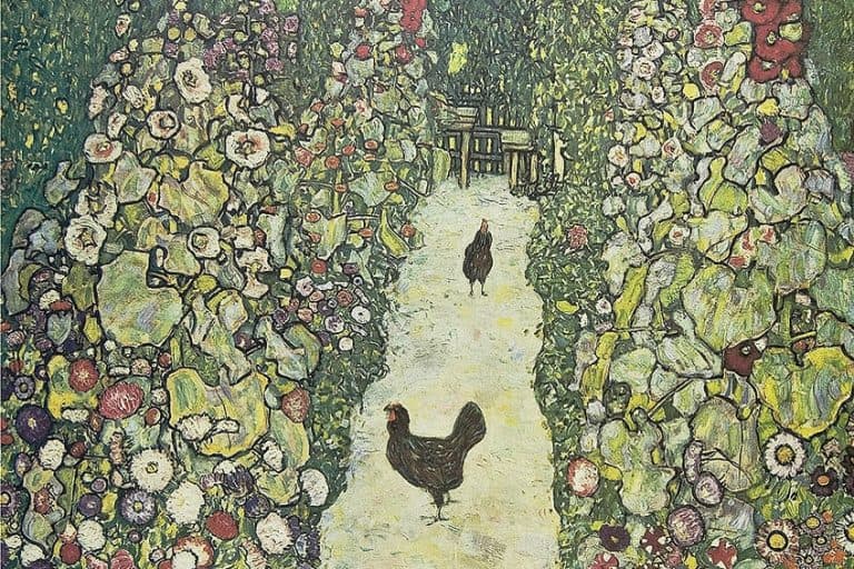 “Garden Path with Chickens” by Gustav Klimt – Farmyard Vision