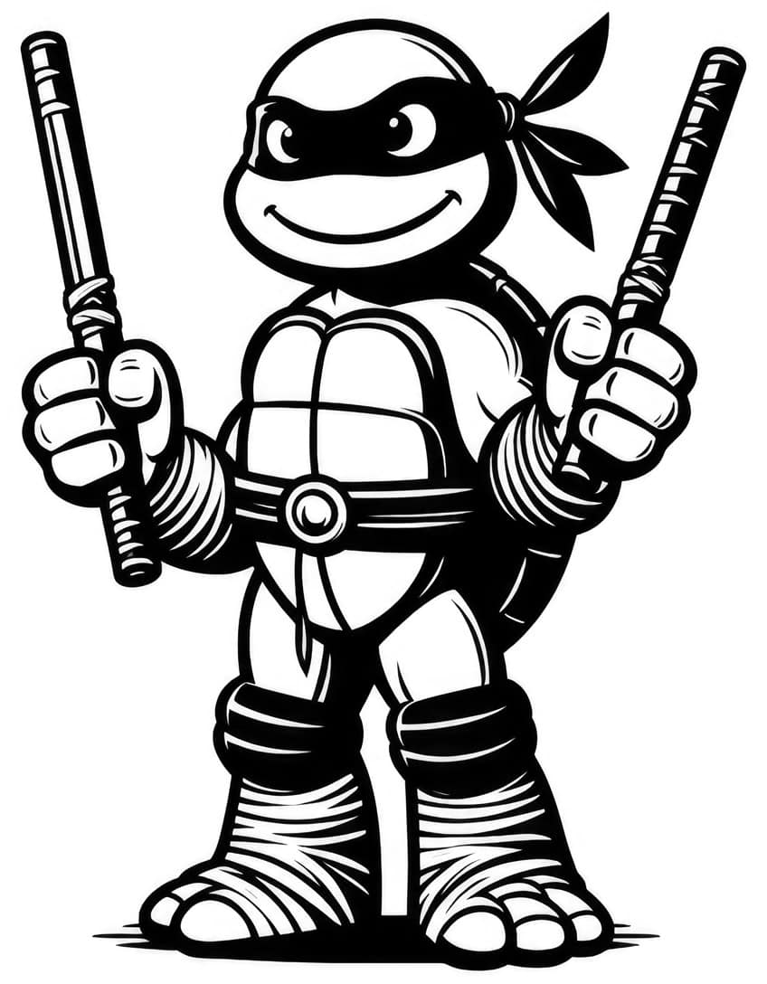 ninja turtles ausmalbild 15