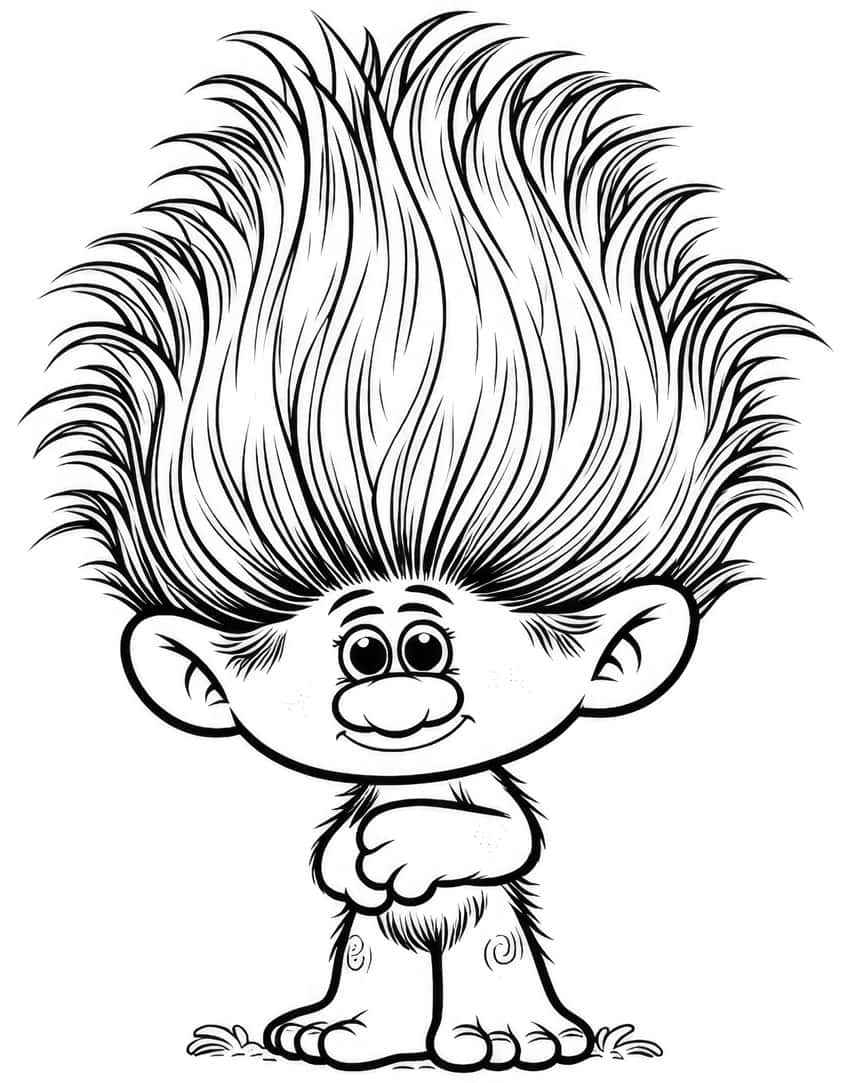 trolls coloring sheet 31