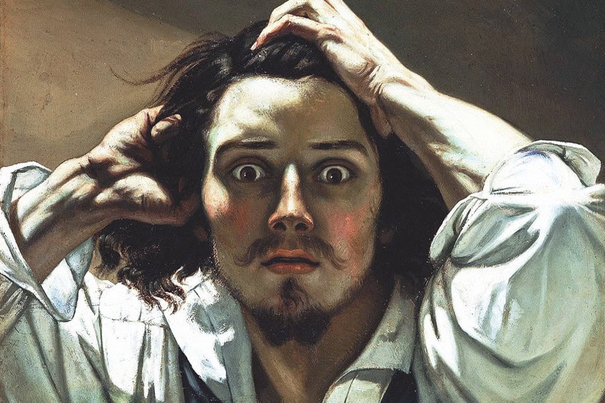 The Desperate Man by Gustave Courbet