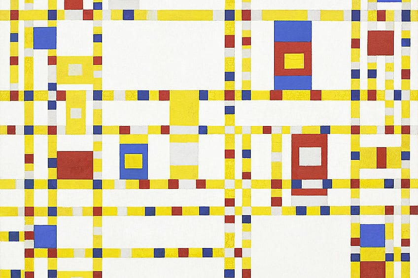 Broadway Boogie Woogie by Piet Mondrian
