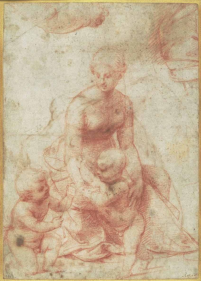 Madonna in the Meadow Outline