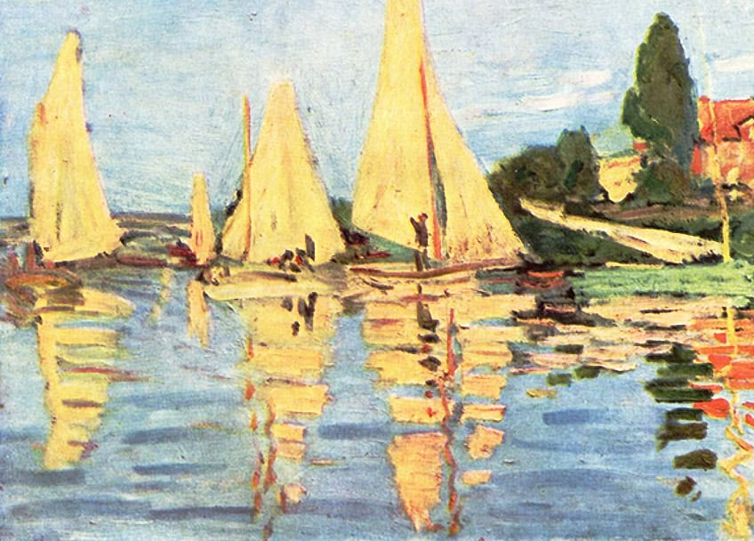 Regattas at Argenteuil Painting