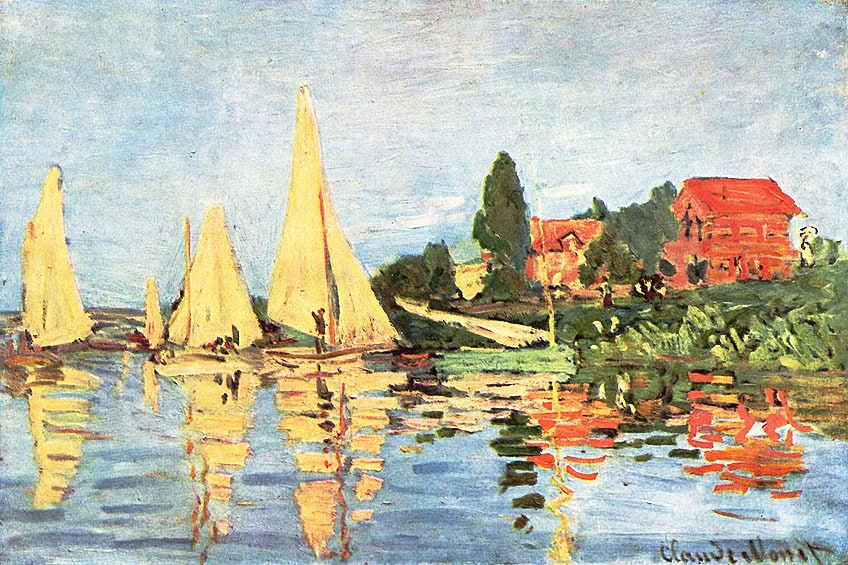 Regattas at Argenteuil by Claude Monet