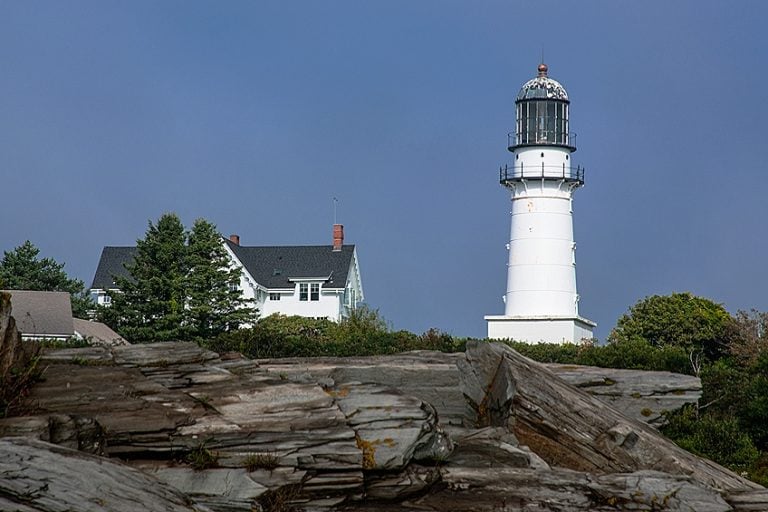 The Lighthouse at Two Lights by Edward Hopper