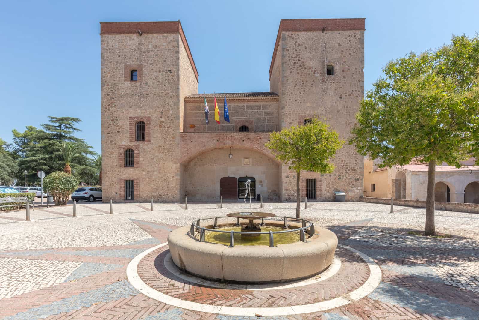 Exterior of the Archaeological Museum of Badajoz in its historic palace building