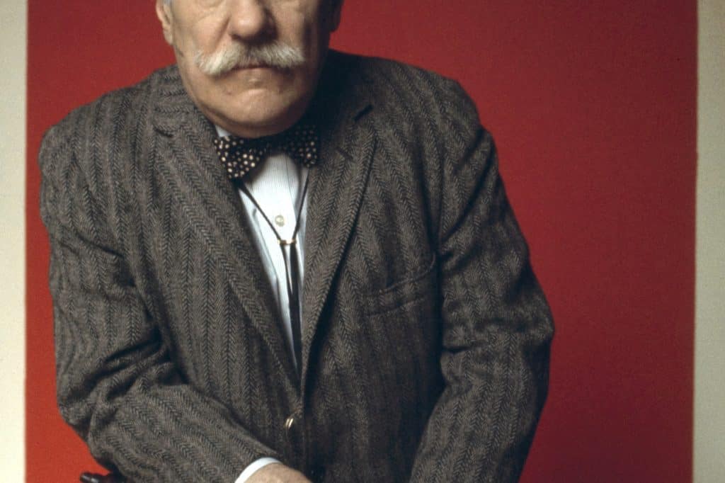 Barnett Newman in a portrait made around 1969, near the end of his career.