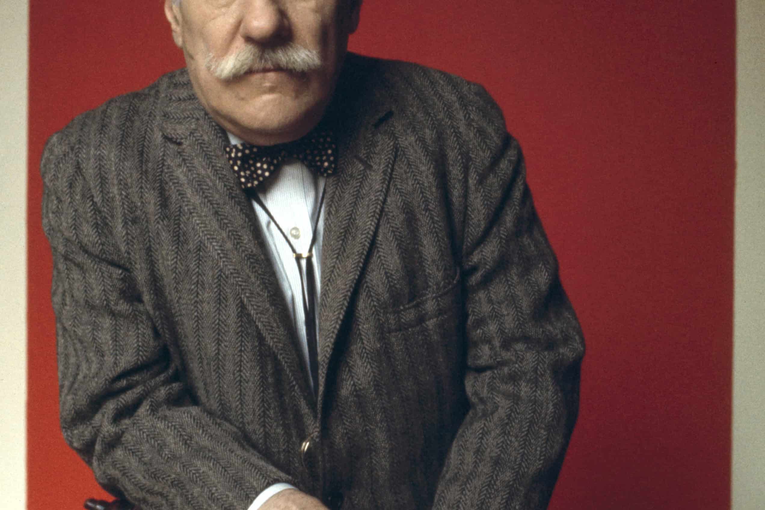 Barnett Newman in a portrait made around 1969, near the end of his career.