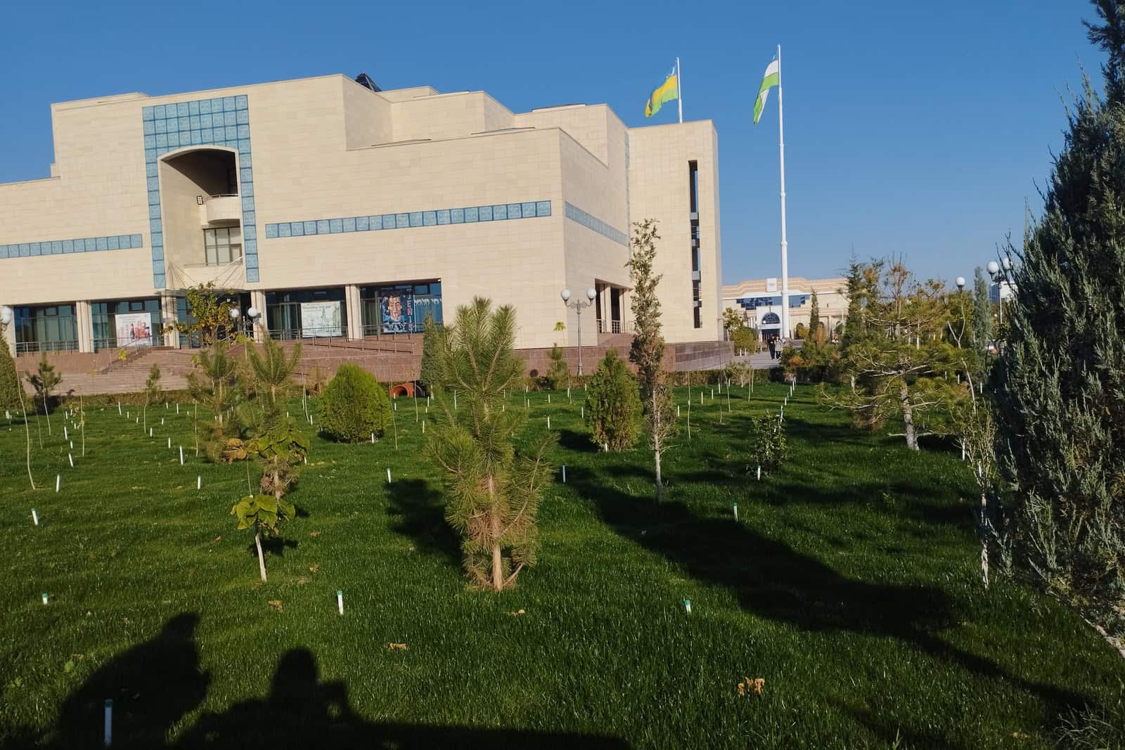 Exterior of the Savitsky Museum in Nukus, Uzbekistan