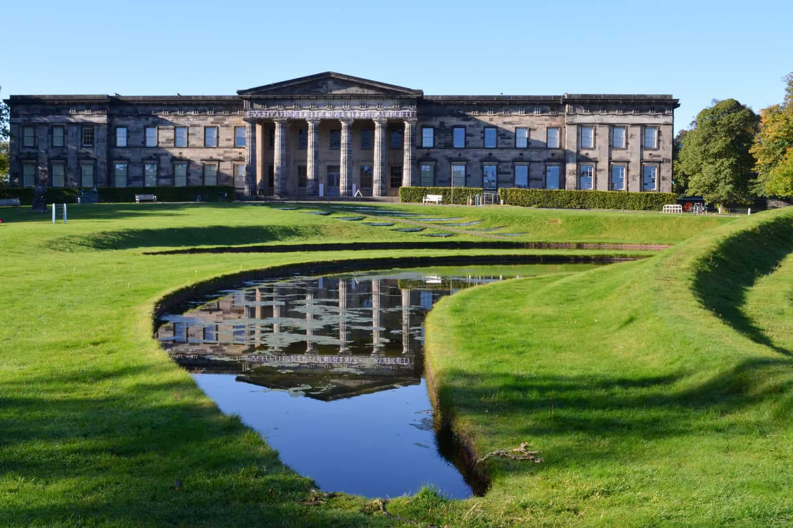Modern One at the Scottish National Gallery of Modern Art in Edinburgh, viewed from the front lawn.