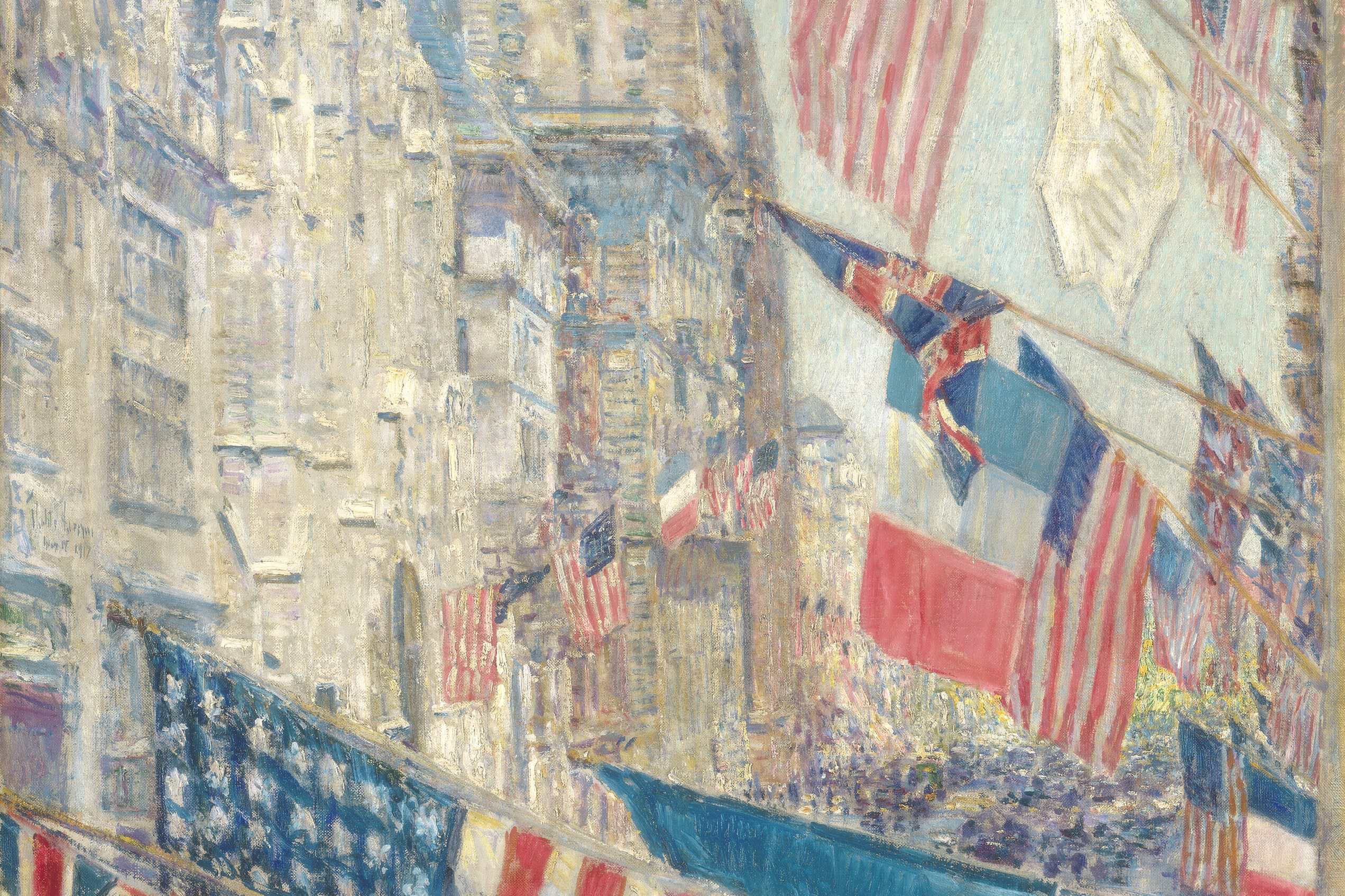 Childe Hassam, Allies Day, May 1917, 1917, NGA 30115. Allies Day, May 1917.
