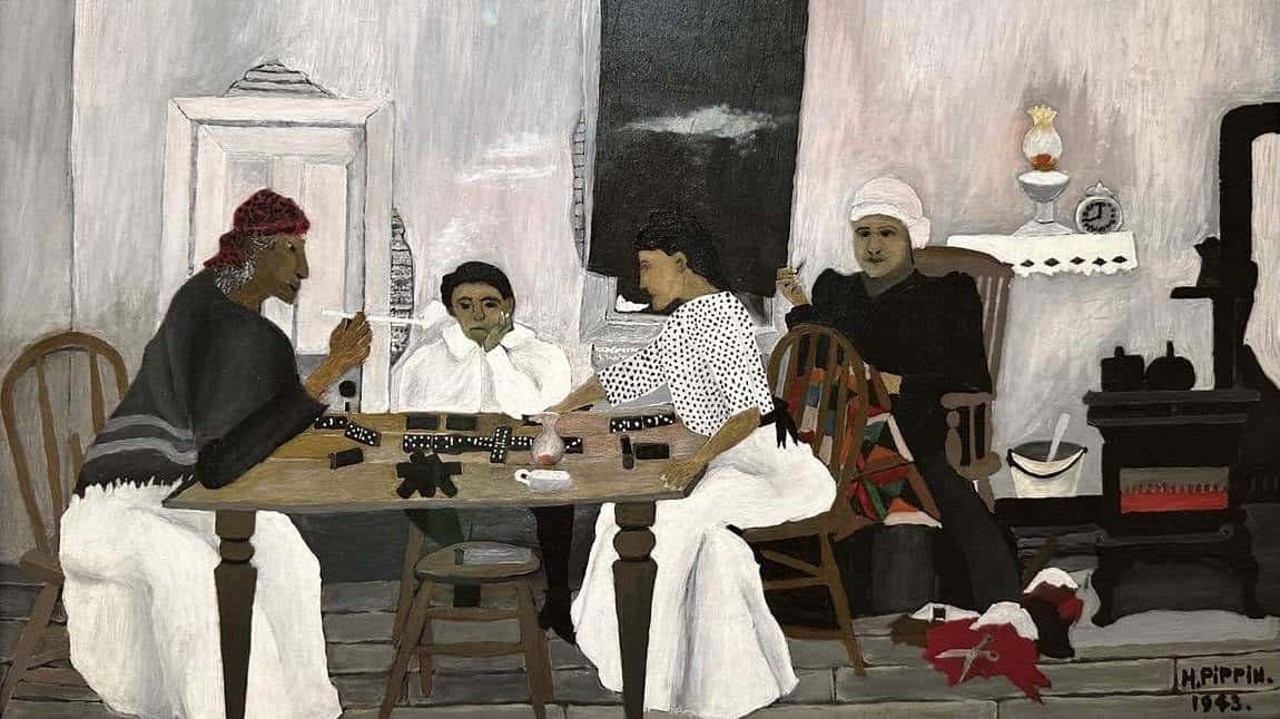 Domino Players. Domino Players by Horace Pippin , on display in The Phillips Collection.