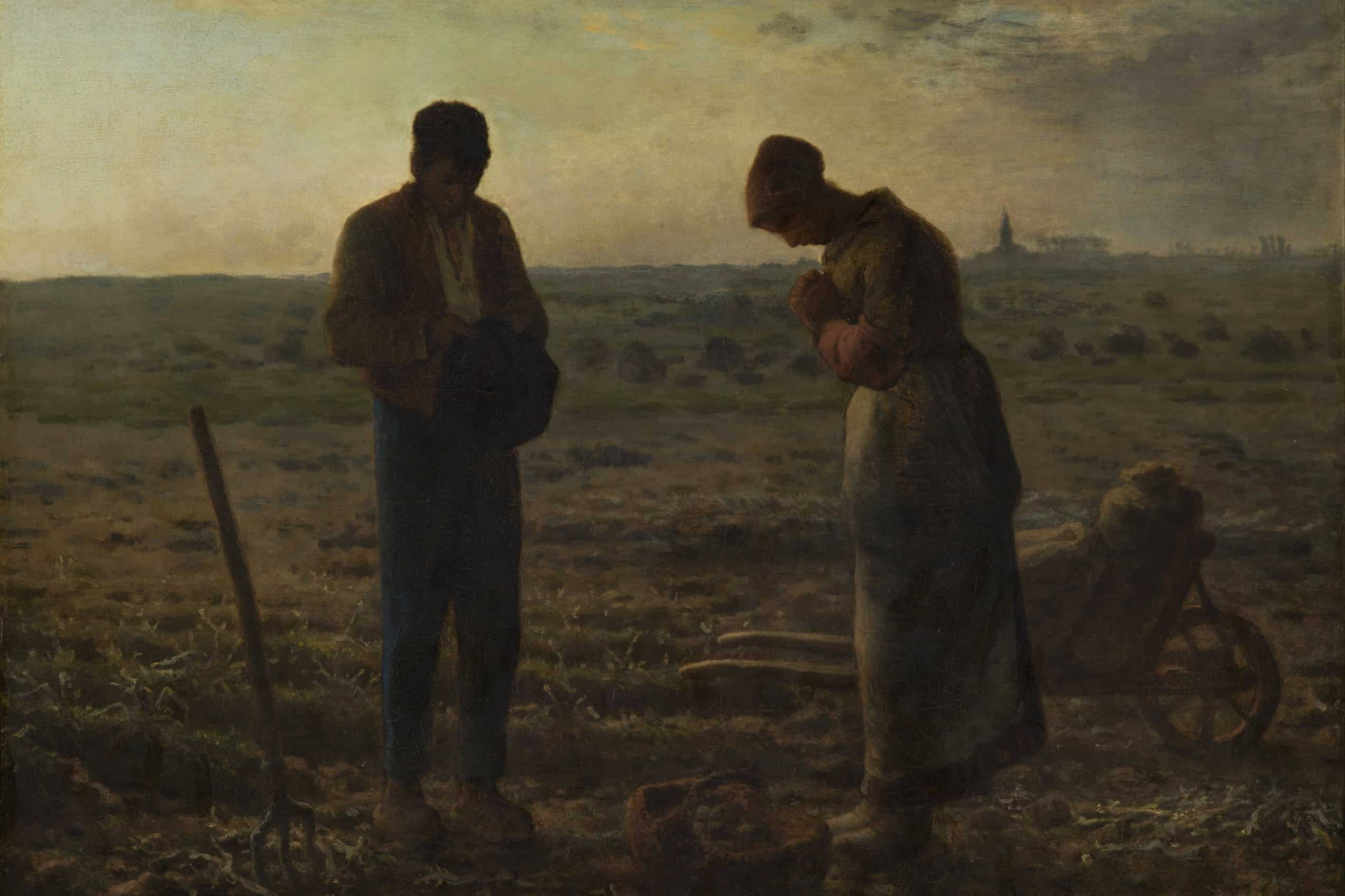 Jean-François Millet - The Angelus - Google Art Project. French: L'Angélus The Angelus title QS:P1476,fr:" L'Angélus " label QS:Lfr," L'Angélus " label QS:Les," El Ángelus " label