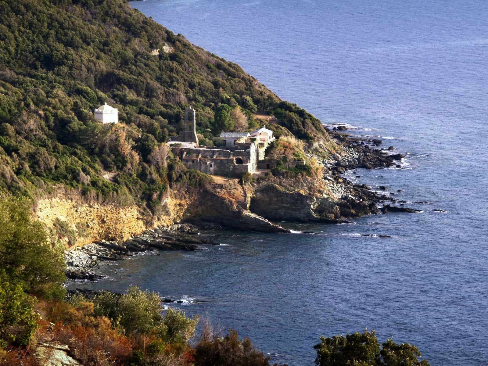 The former Saint-François convent near Nonza, Corsica, where Fini spent summers from 1954 to 1980.