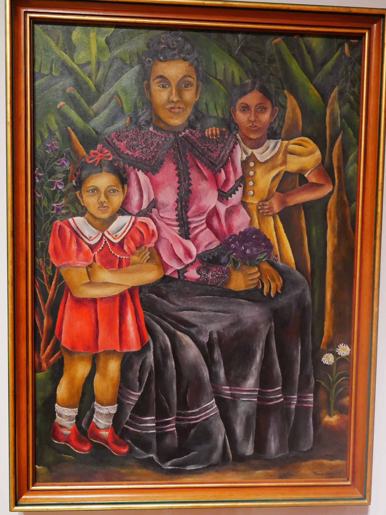 Mis sobrinas de María Izquierdo en el Museo Nacional de San Carlos 01. Mis sobrinas (1940) de María Izquierdo en la exposición Pintar en Femenino del Museo Nacional de San Carlos.