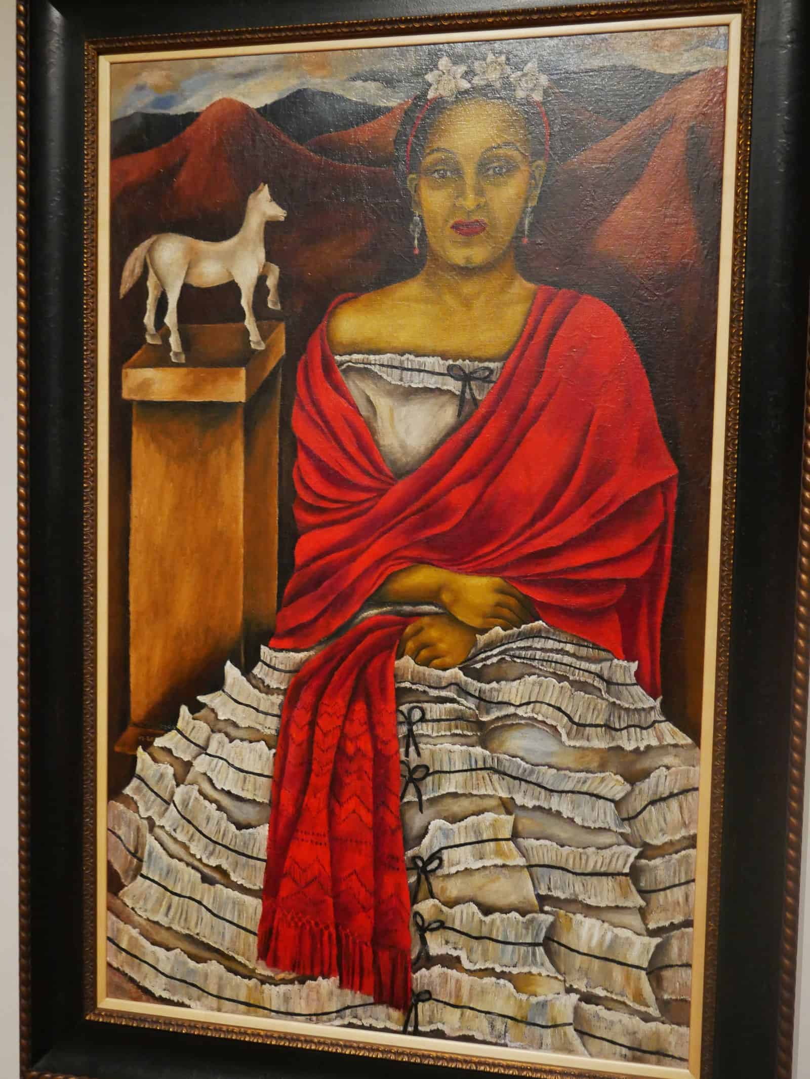 Autorretrato de María Izquierdo en el Museo Nacional de San Carlos 02. Autorretrato (1940) de María Izquierdo en la exposición Pintar en femenino del Museo Nacional de San Carlos.