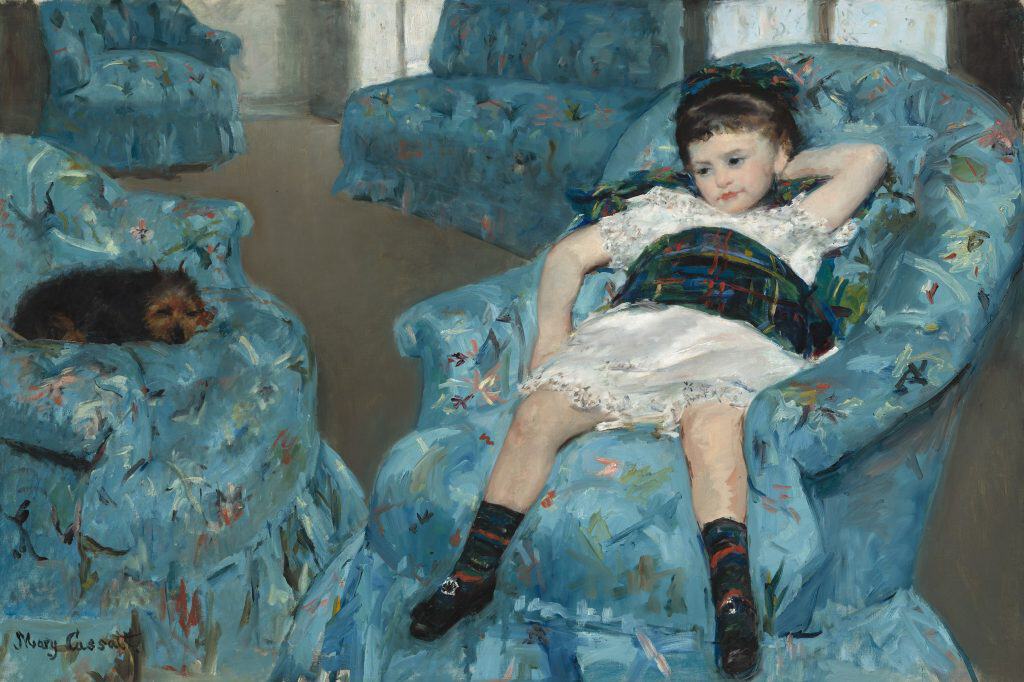 Mary Cassatt - Little Girl in a Blue Armchair - NGA 1983.1.18. Little Girl in a Blue Armchair.