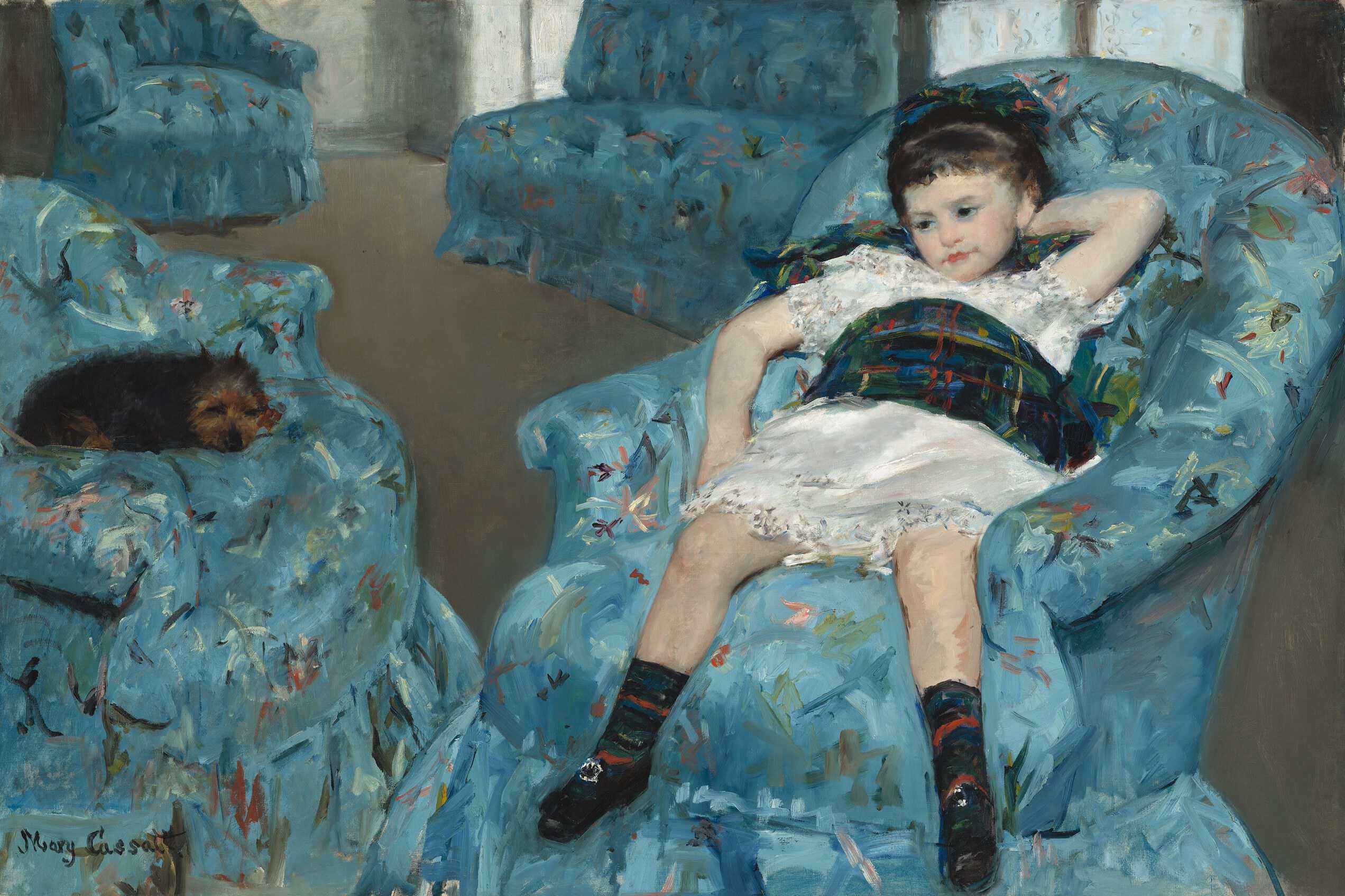 Mary Cassatt - Little Girl in a Blue Armchair - NGA 1983.1.18. Little Girl in a Blue Armchair.