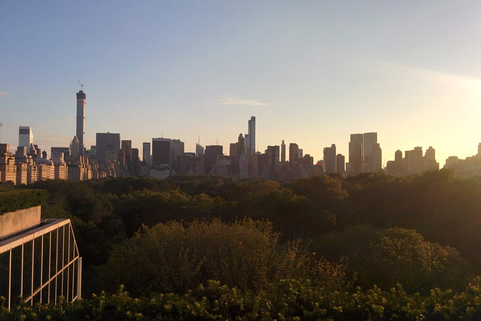Central Park and the Midtown Manhattan skyline seen from the Metropolitan Museum of Art’s rooftop.