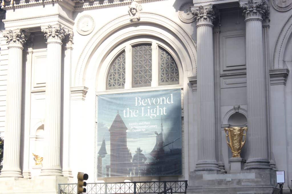 The limestone Fifth Avenue facade of the Metropolitan Museum of Art in Manhattan.