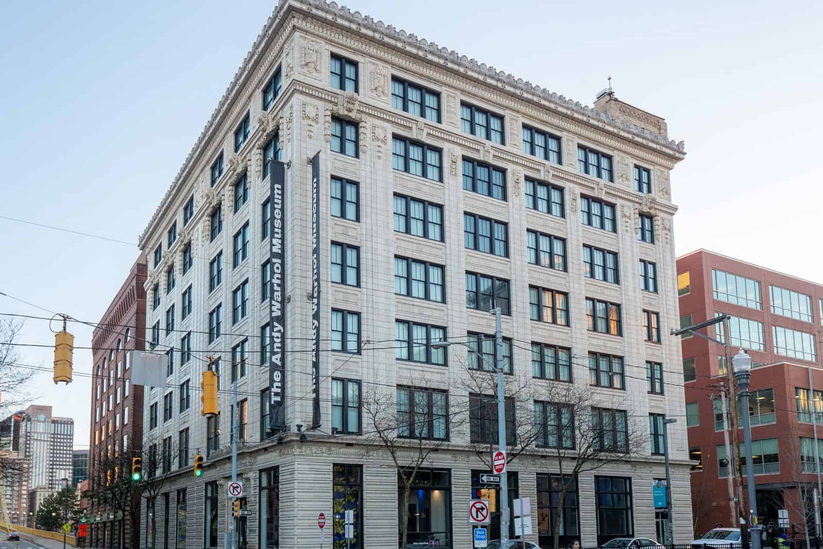 Exterior of The Andy Warhol Museum in Pittsburgh