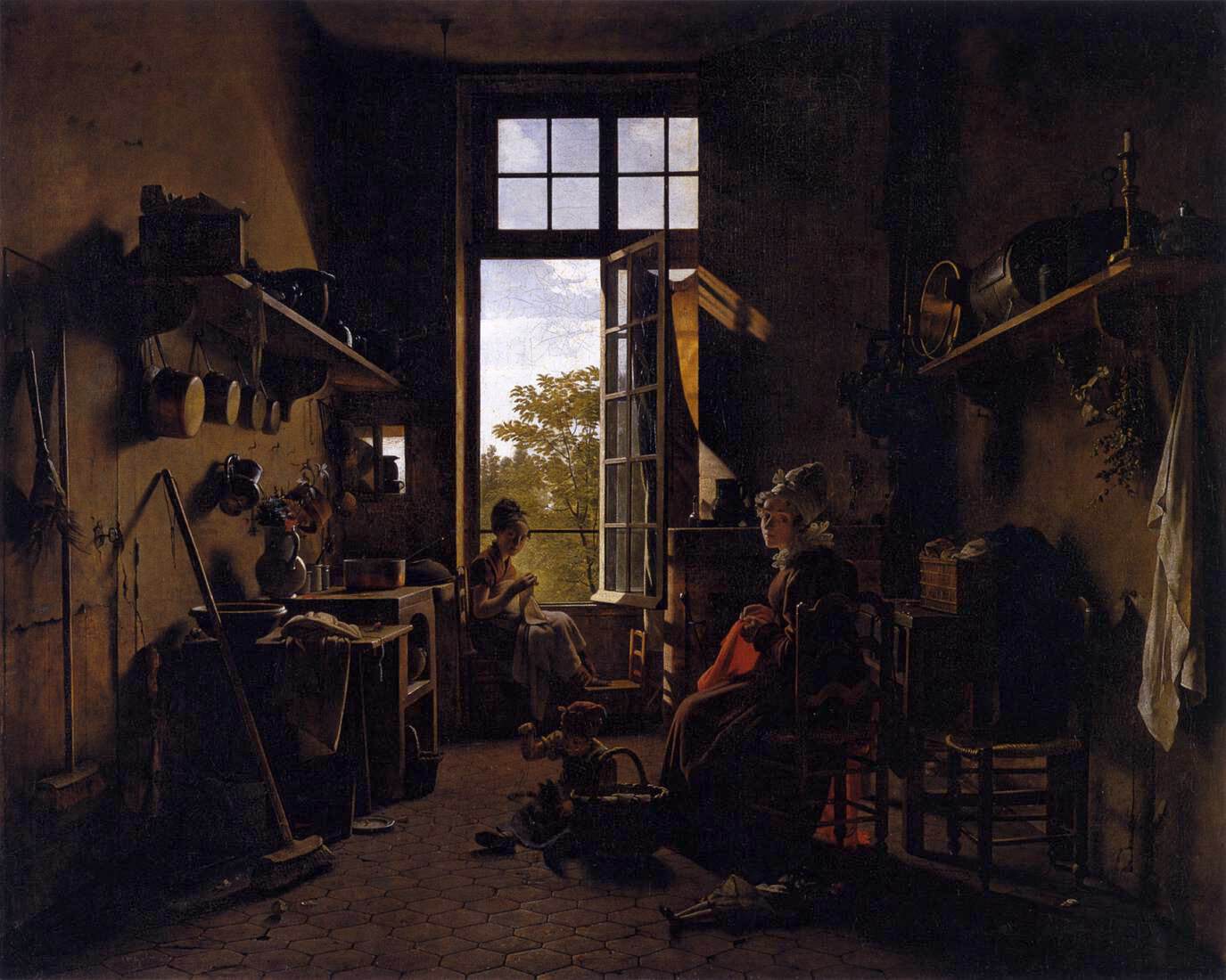 Martin Drolling - Interior of a Kitchen - WGA6678. Interior of a Kitchen.