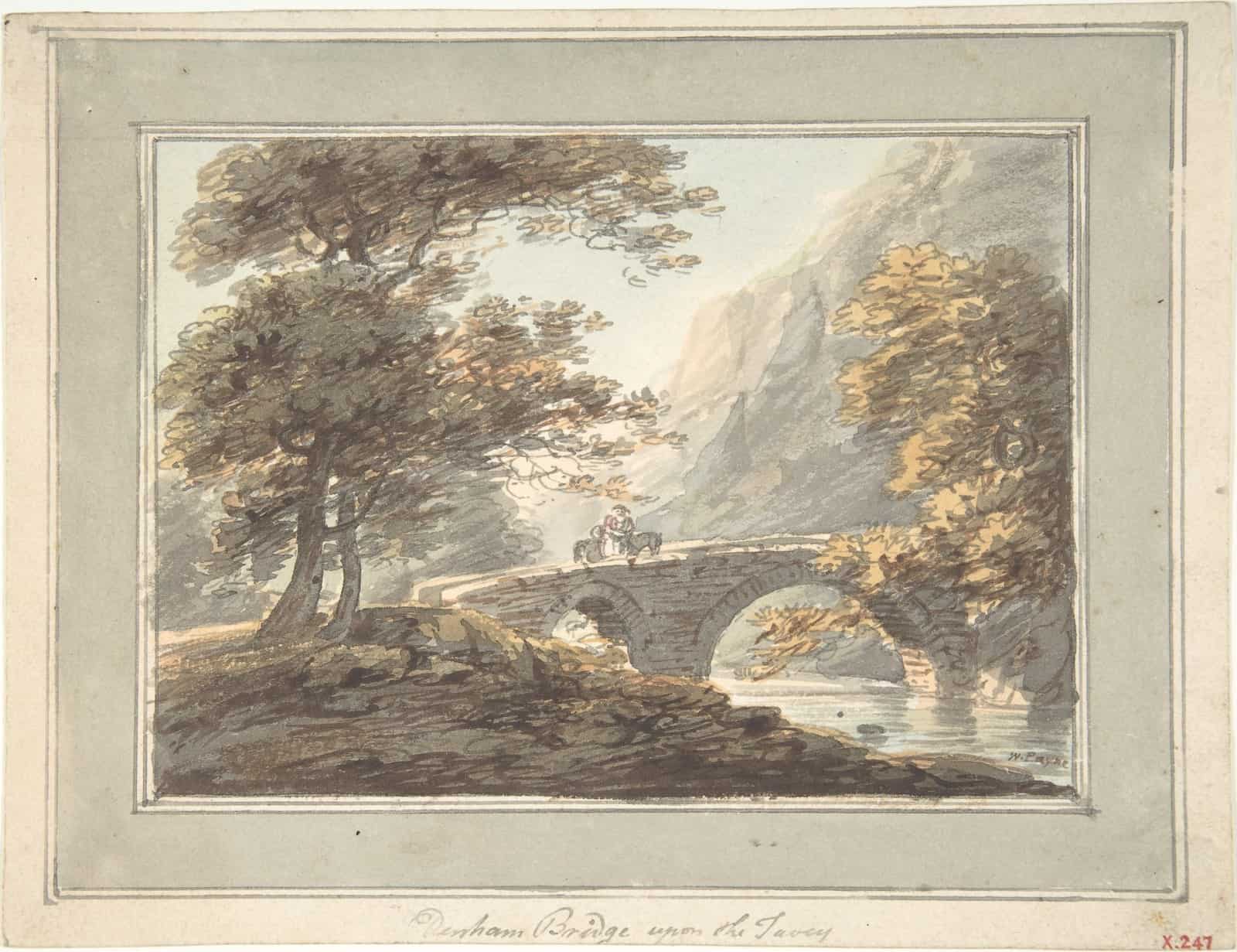 Denham Bridge upon the Tavy MET DP804858. Drawing; Drawings.