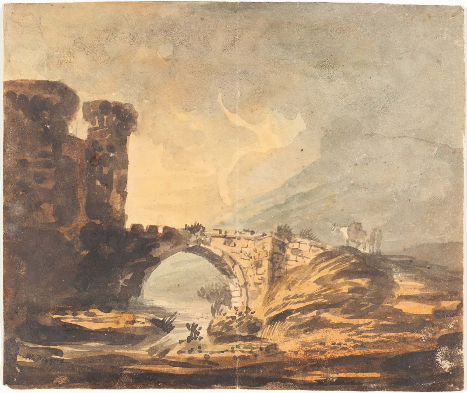William Payne, Landscape with a Castle and Bridge, NGA 76111. Landscape with a Castle and Bridge.